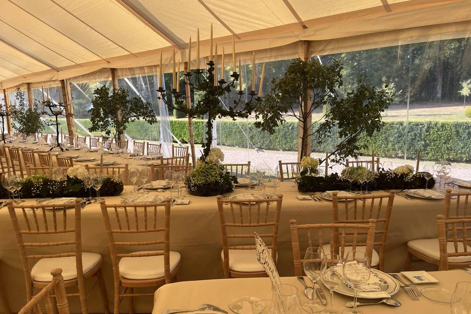 Chandeliers fleuris