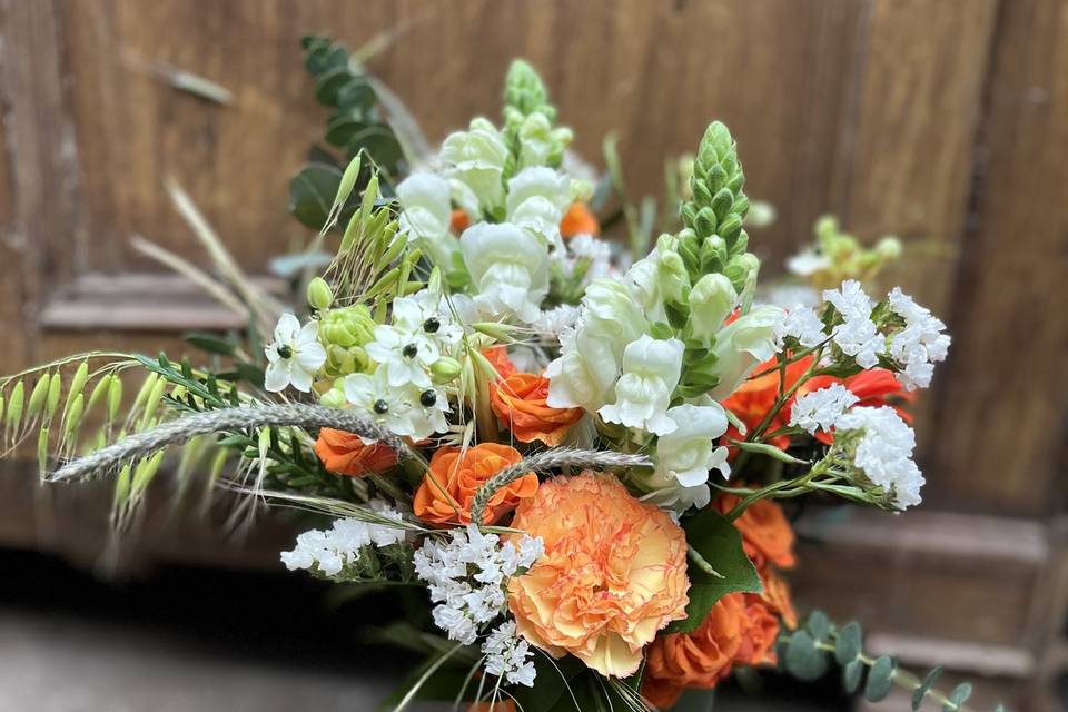 Bouquet mariée orangé