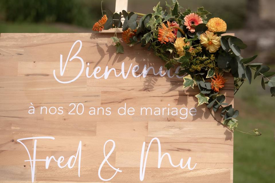 Tableau de bienvenue