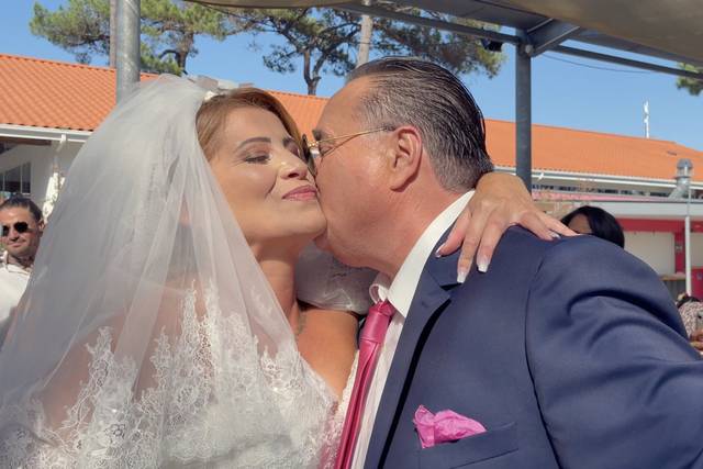 La mariée et son papa