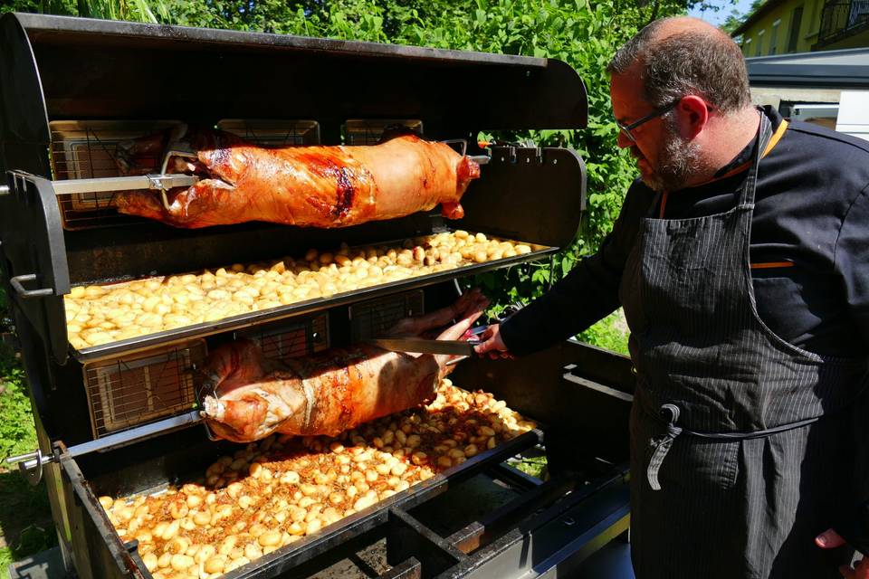 Au cochon à la broche