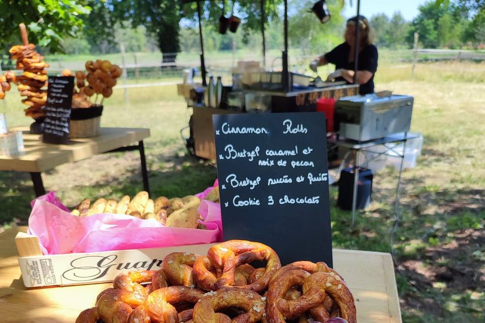 Déclinaison de bretzels sucrés