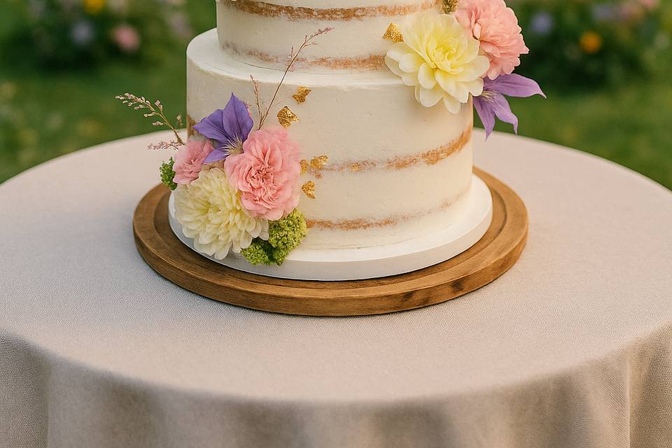 Wedding cake floral