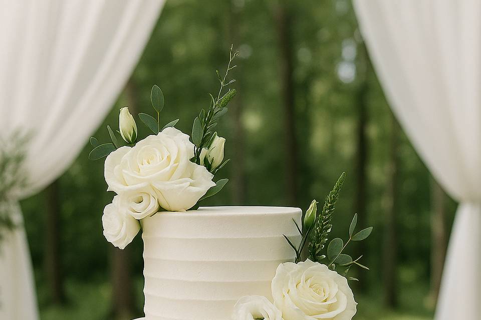 Wedding cake élégant