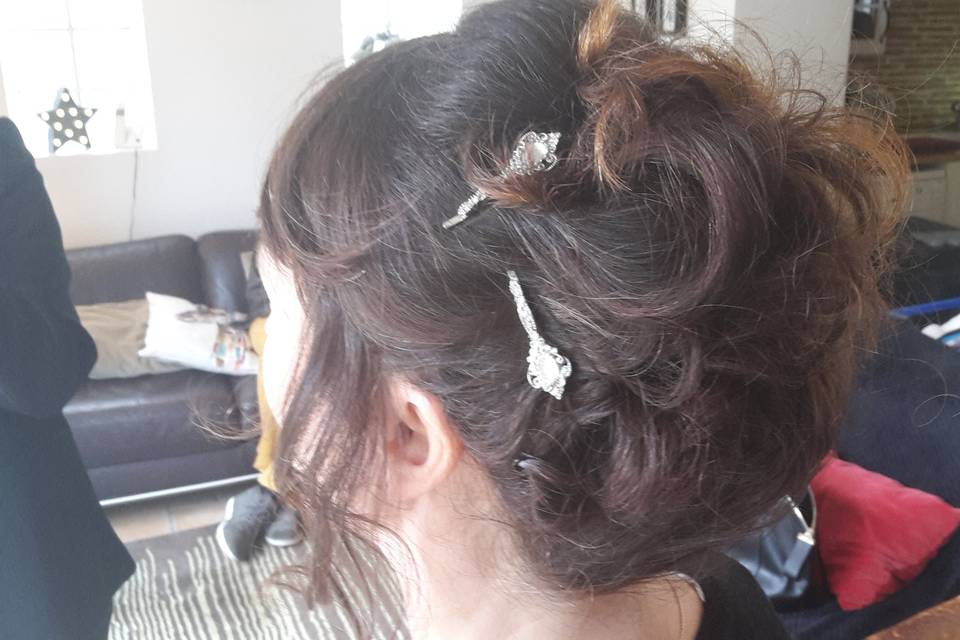 Chignon banane flou