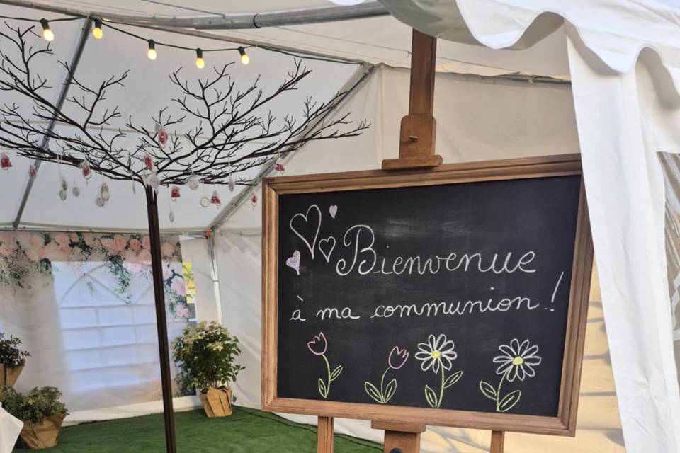 Panneau de bienvenue