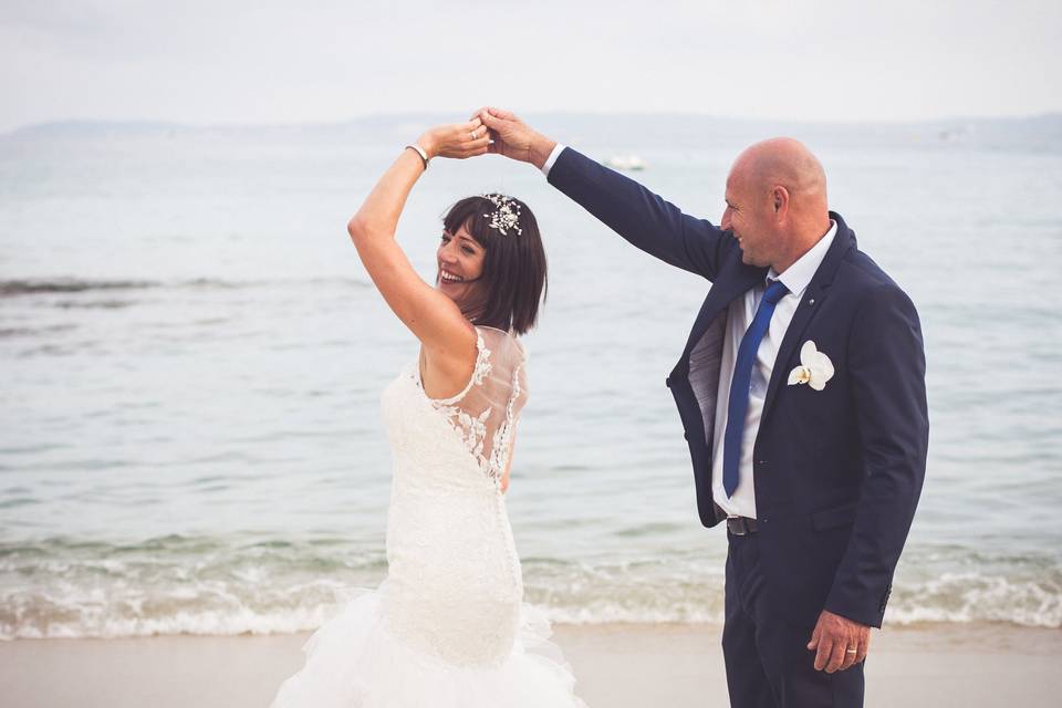 Séance photo mariage plage