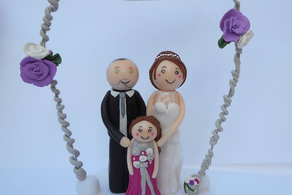 Cake topper avec enfant