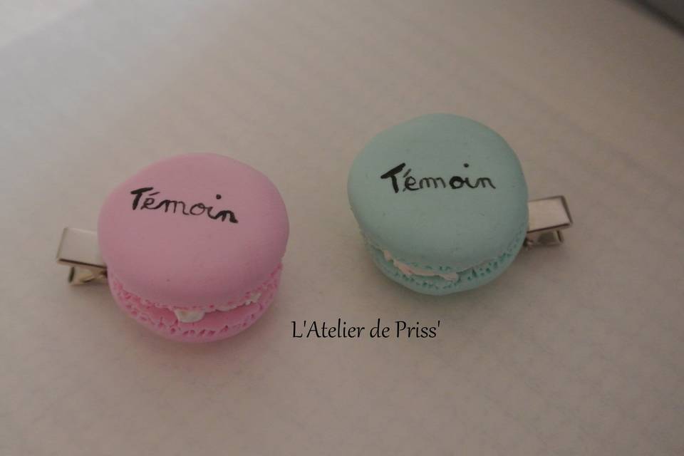 Pince macaron Témoin