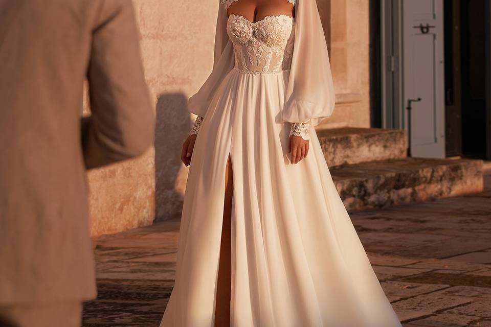 Robe de mariée trapèze