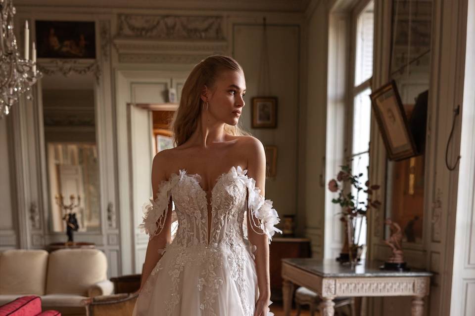 Robe de mariée trapèze