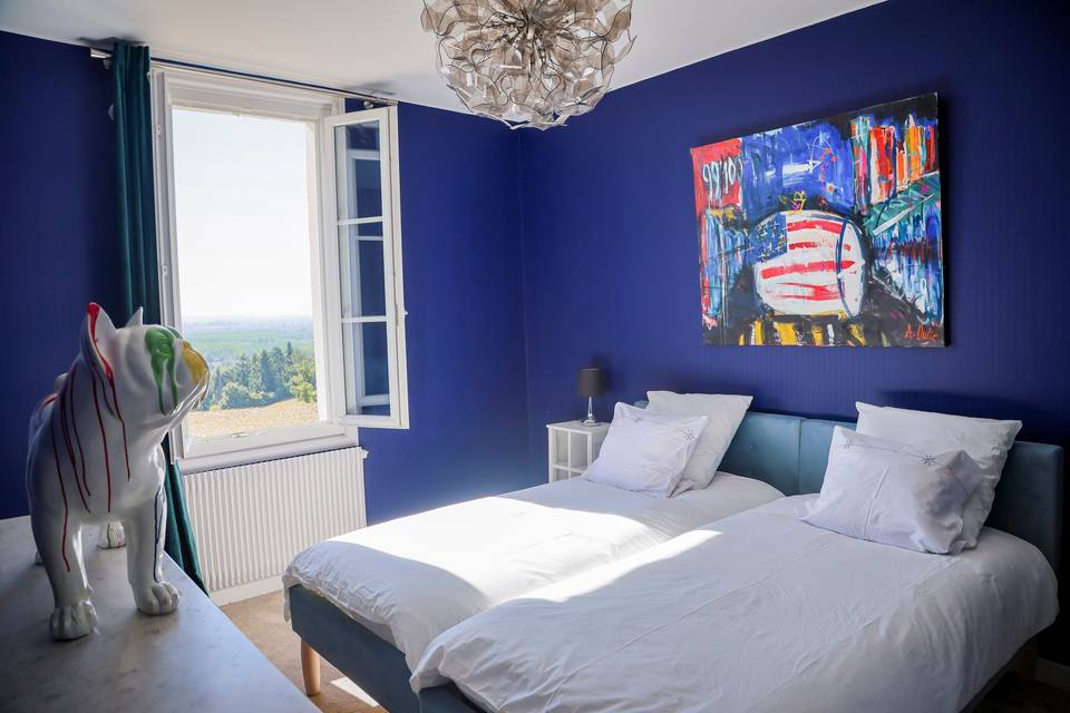 Chambre bleue