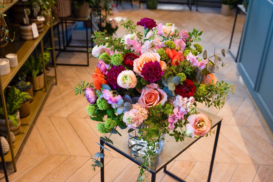 Arrangement table basse