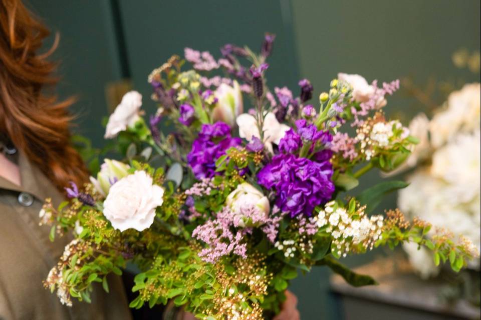 Bouquet fleurs colorées