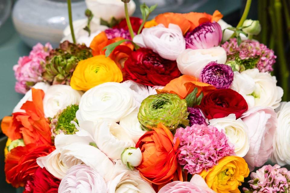 Composition florale riche