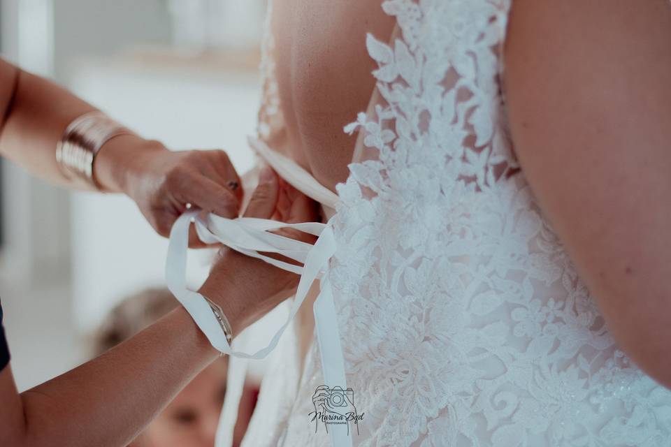 Préparation de la mariée