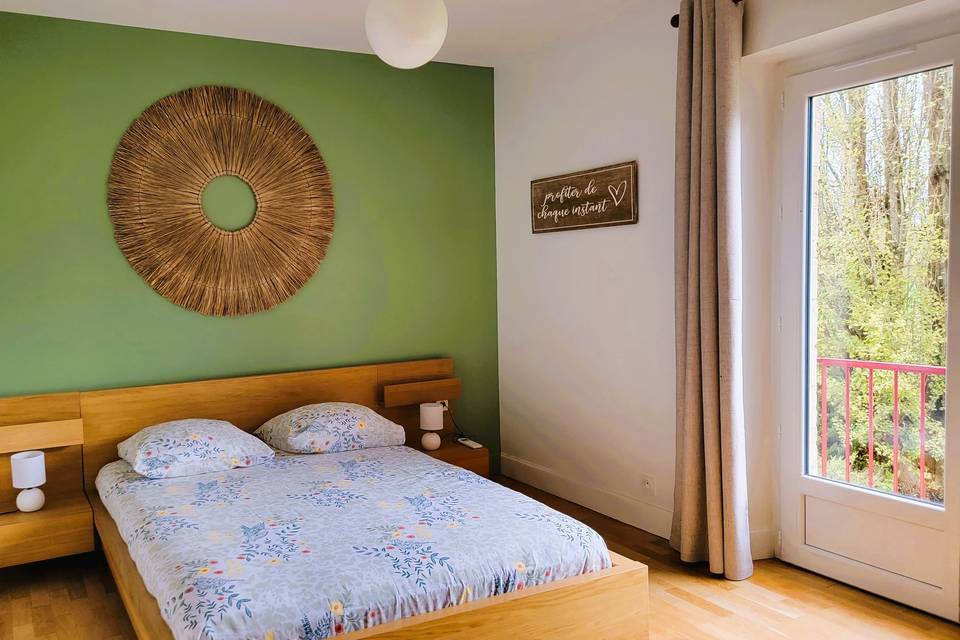 Chambre verte gîte de 10