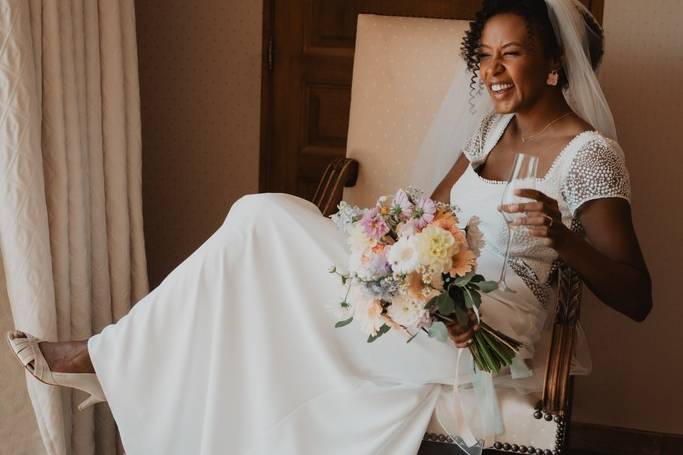 Une mariée détendue