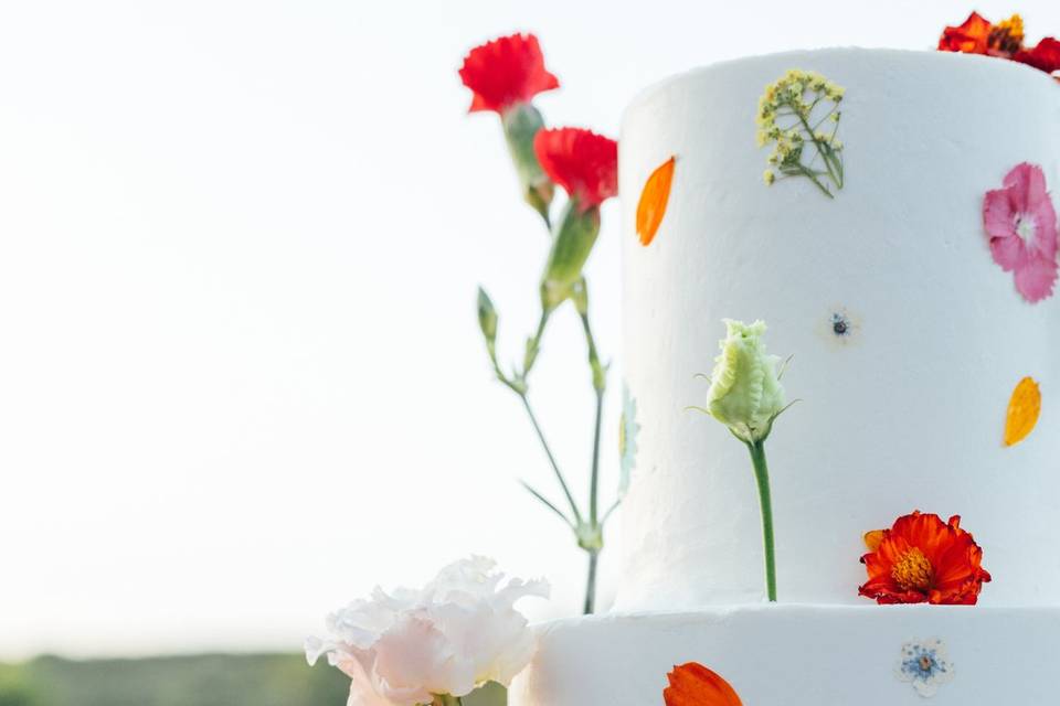 Gâteau fleuri