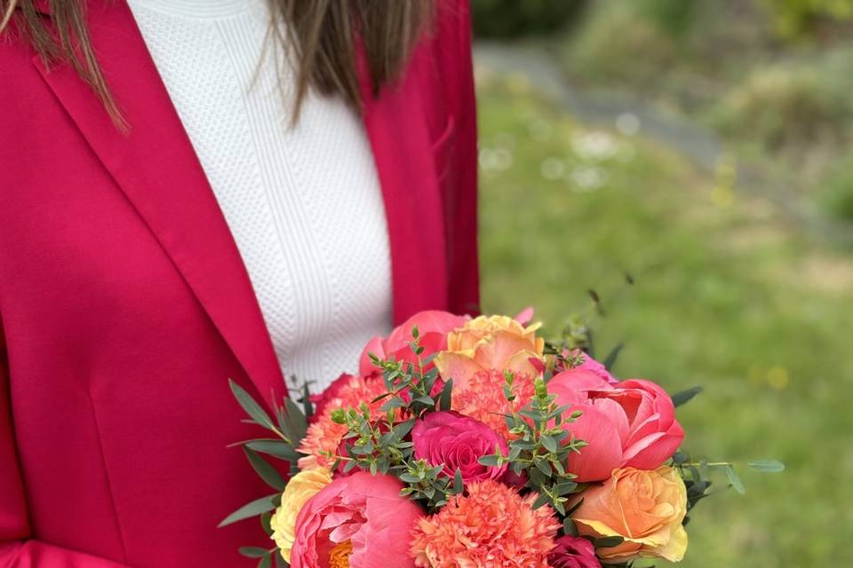 Bouquet coloré pour la mairie