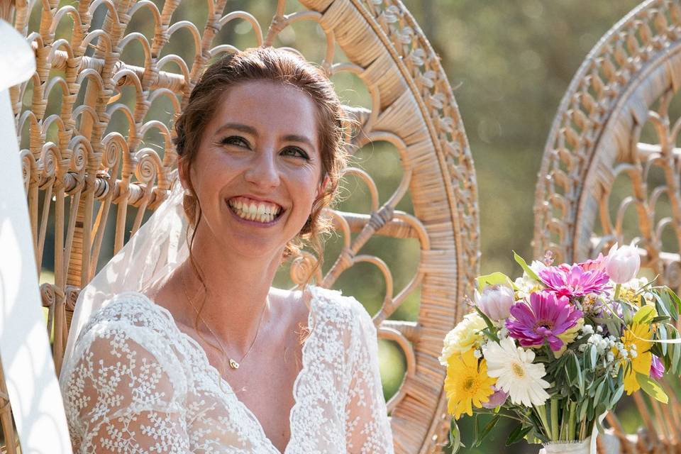 Le sourire d’une mariée