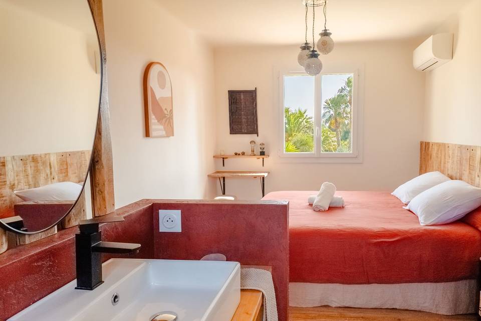 Chambre Marroco vue piscine