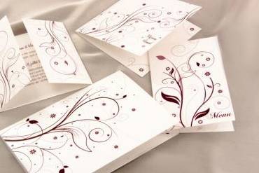 Faire parts de mariage avec arabesques