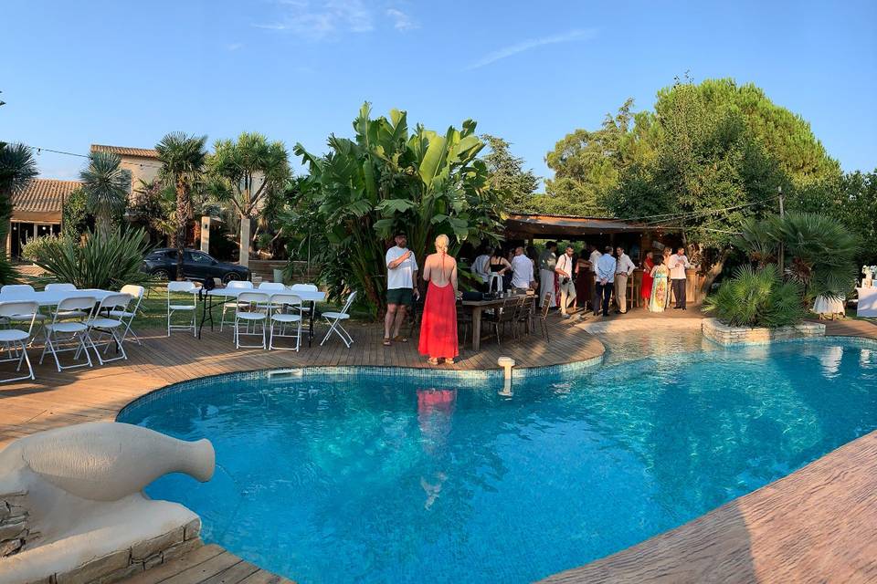 Vue d'ensemble piscine