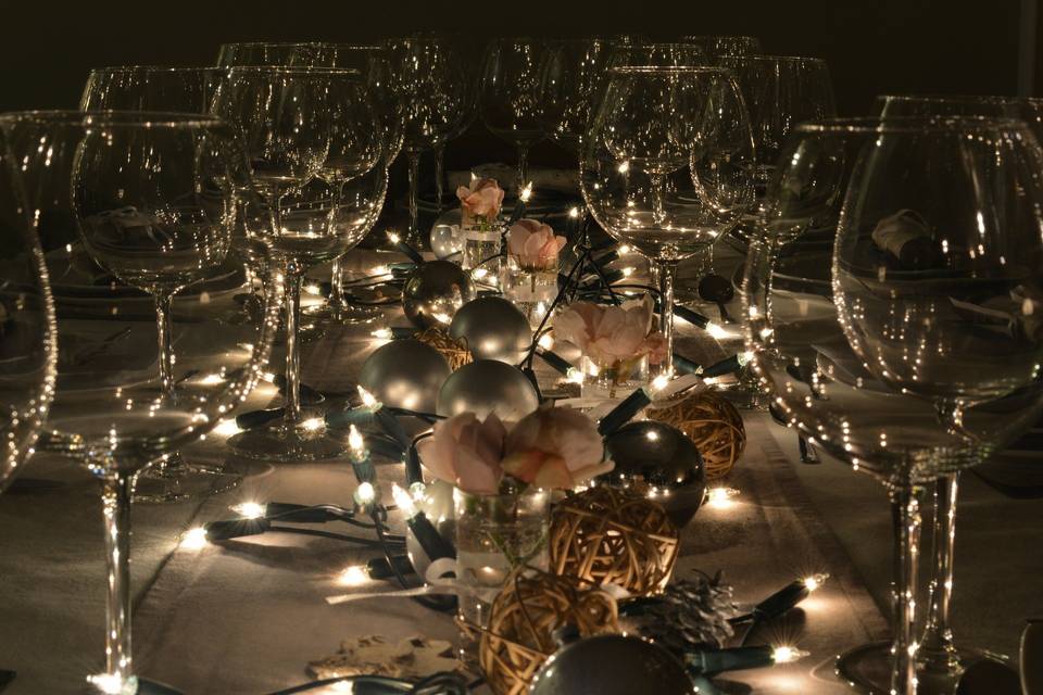 Table chic elegant lumiere