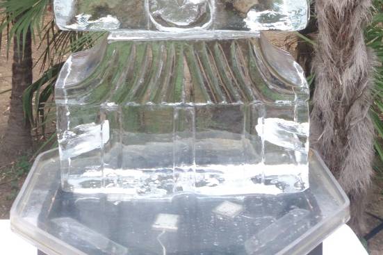 Sculpture sur glace boudha