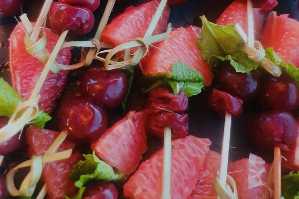 Brochettes de fruits