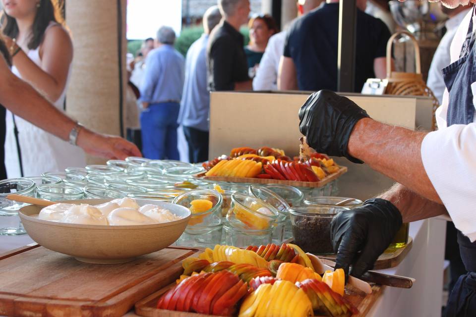 Bar à tomate et burrata