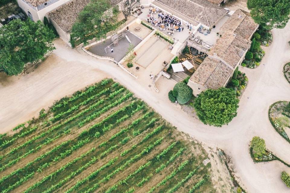 Domaine vu du ciel