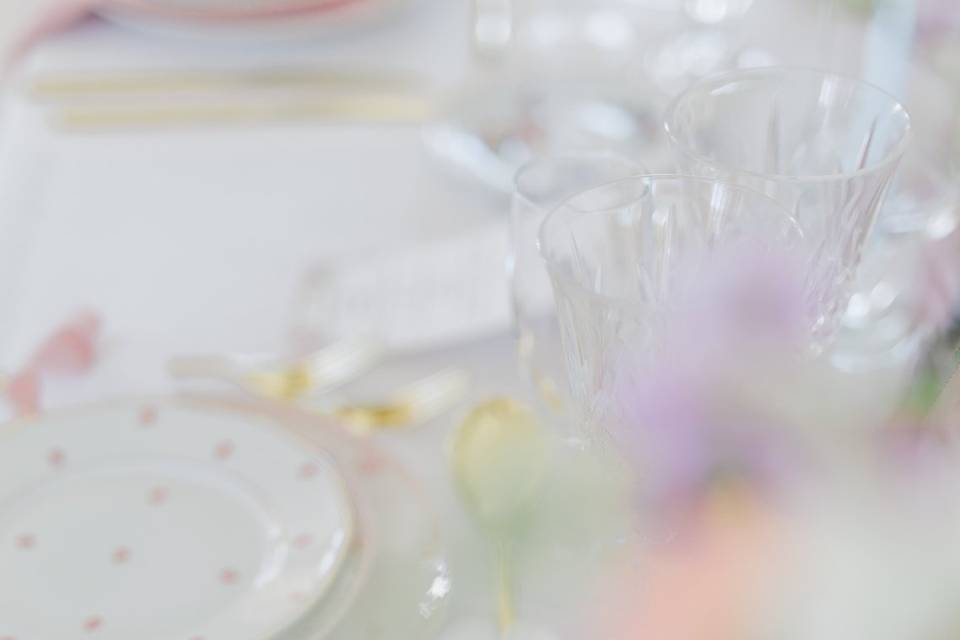 Art de la table mariage haut d