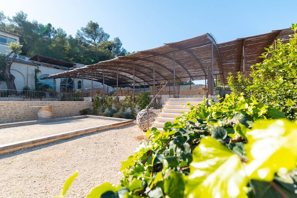 Terrasse et haut vent
