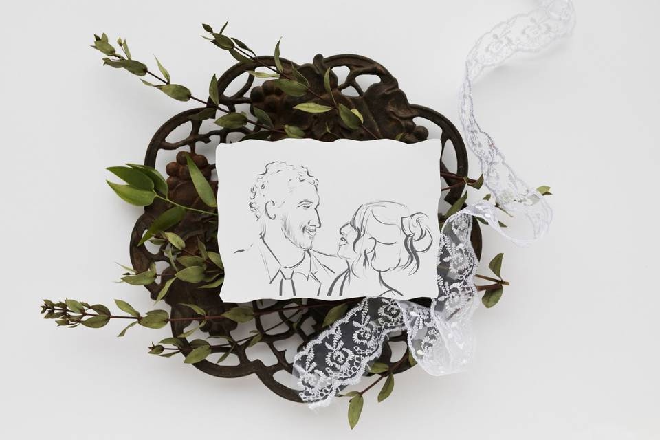 Majuno Design-Illustration Personnalisée-Portrait Live