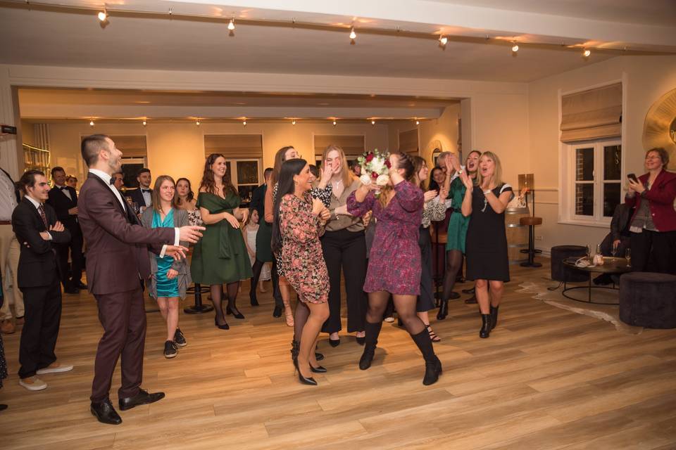 Le lancement d'un bouquet