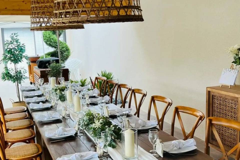 Table bois brute mariage