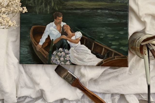 Portrait à l'huile