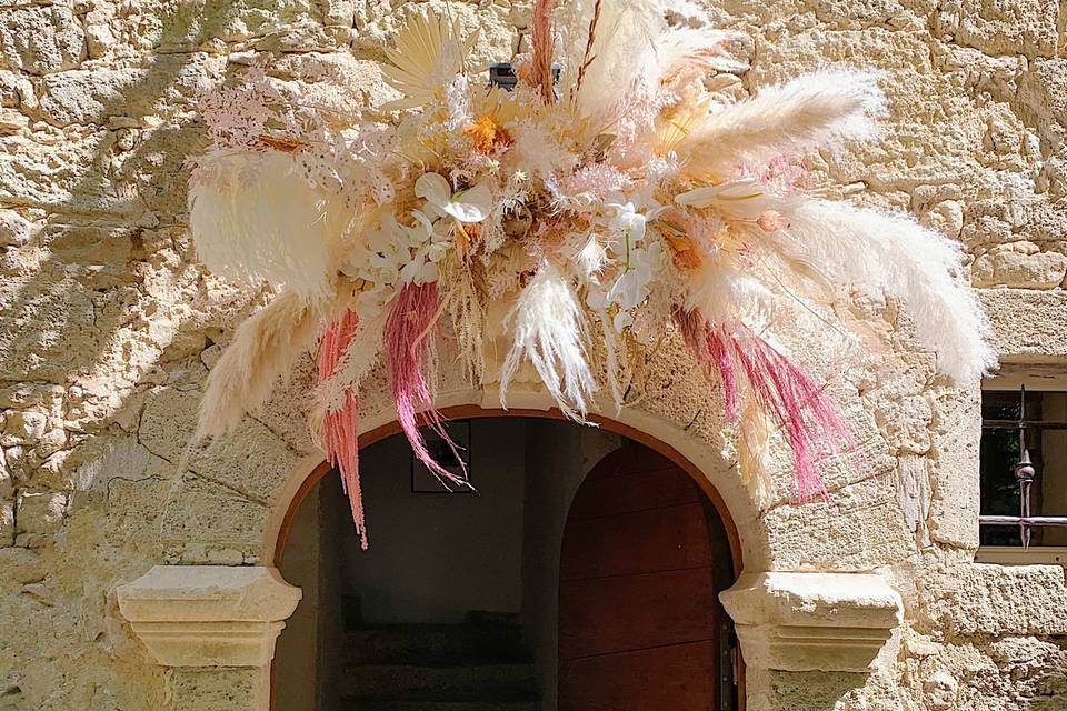Arche fleurs séchées