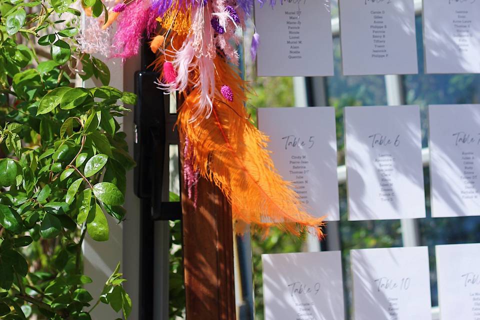 Décoration plan de table