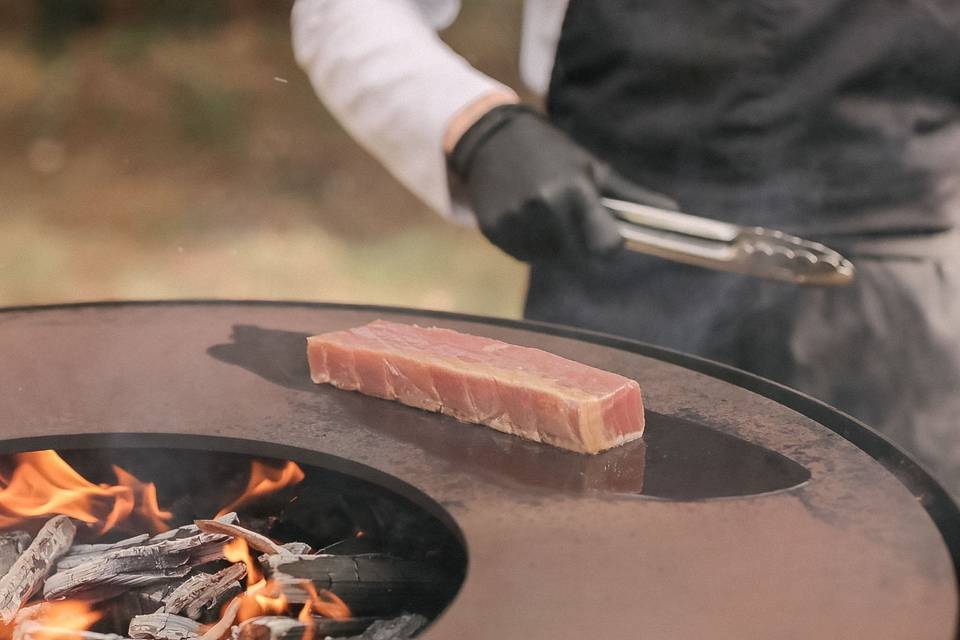 cuisson_thon_grill_en_exterieur