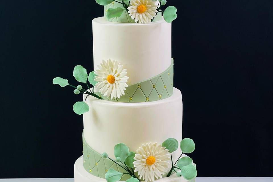 Gâteau de mariage élégant