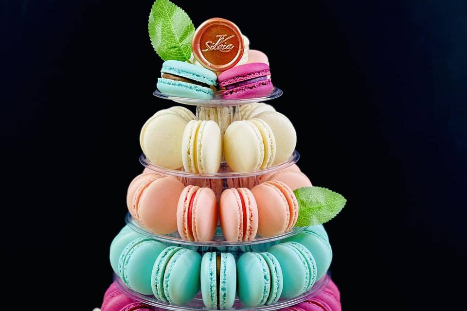 Pirâmide de macarons