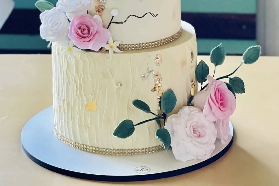 Gâteau de mariage élégant