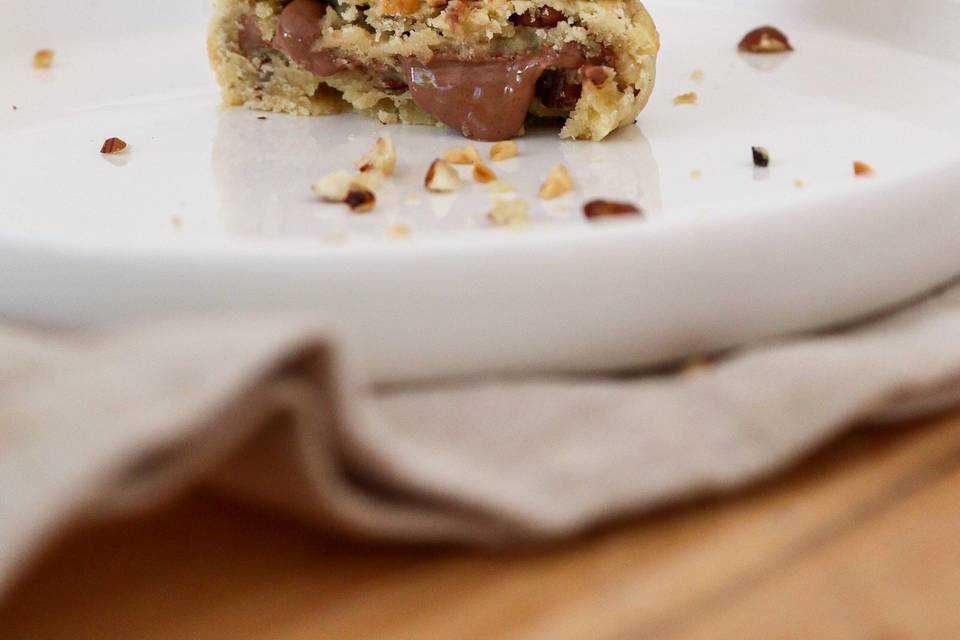 Cookie fourrée praliné