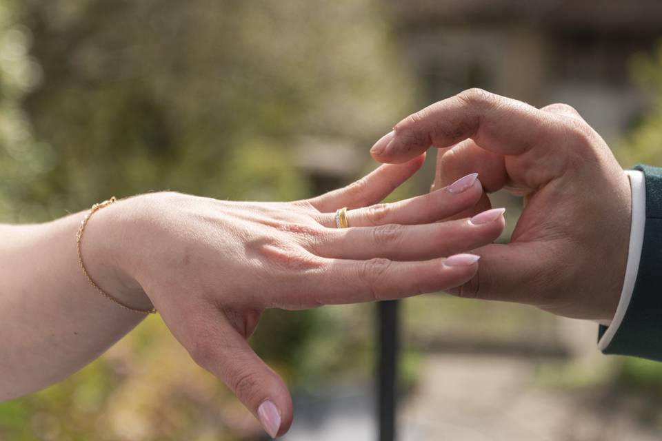 Échange de bague cérémonie