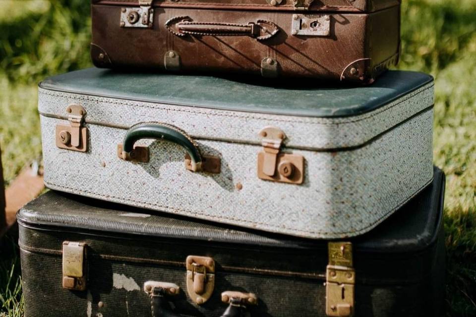 Lot de valise ancienne