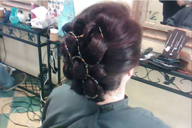 Chignon artistique