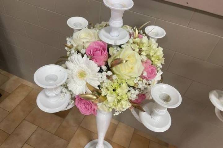 Bougeoir floral